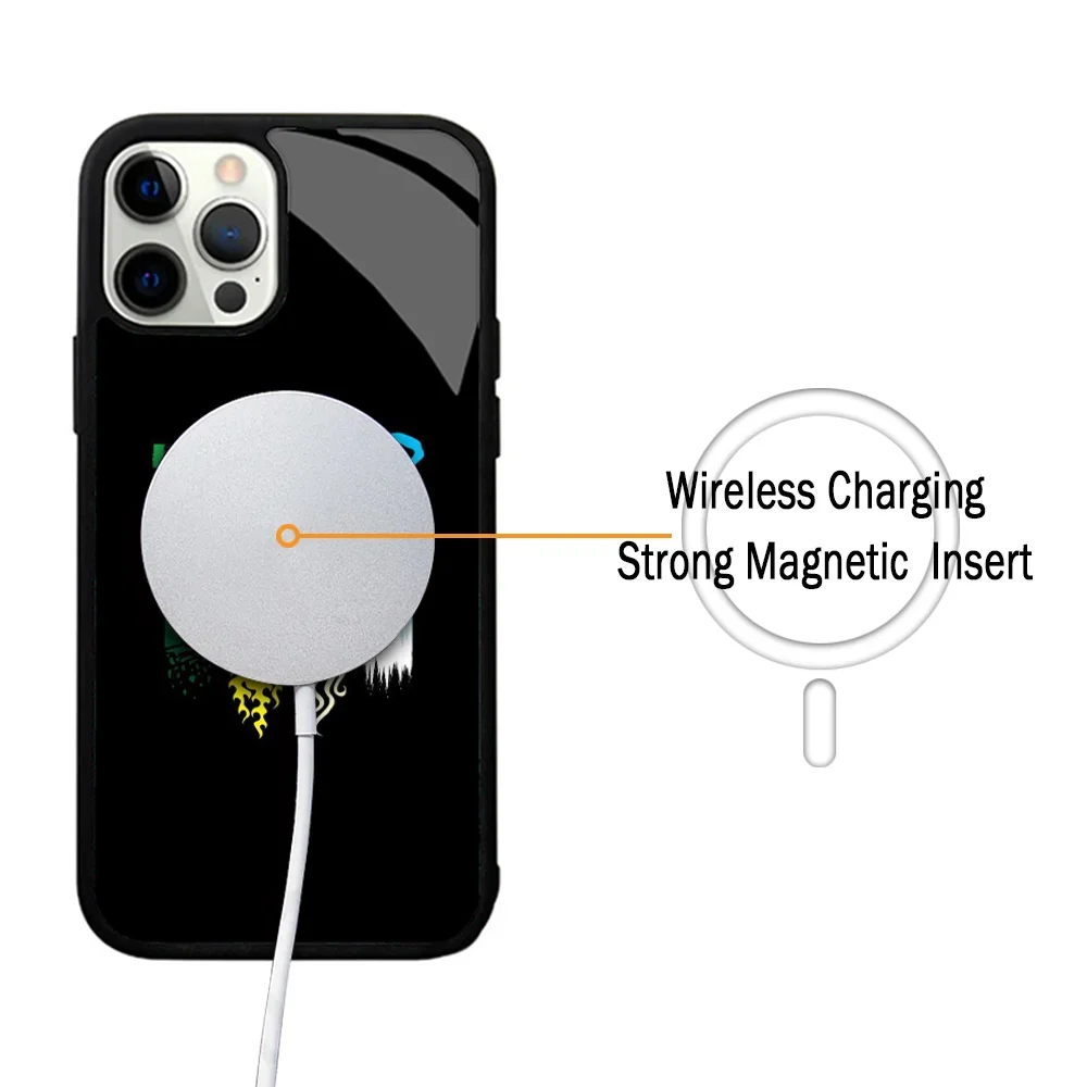 Anime A-avatar Airbenders Phone Case For IPhone 11 12 13 14 15 Plus Pro Max Mirror Acrylic Cover For Magsafe Wireless Charging