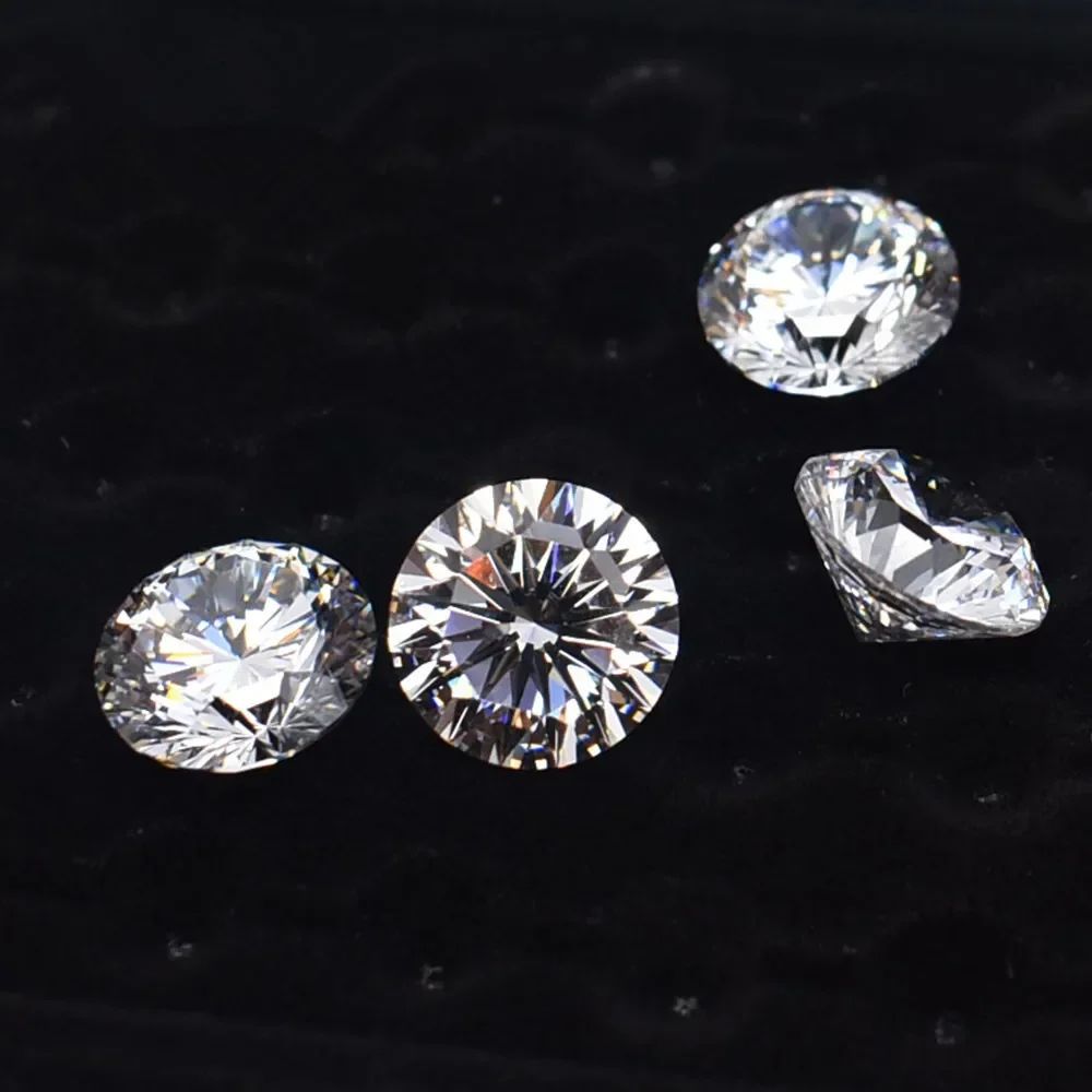 Grade AAA Brilliant Cut Round Transparent Cubic Zirconia 16 Hearts and 16 Arrows For Jewelry Making