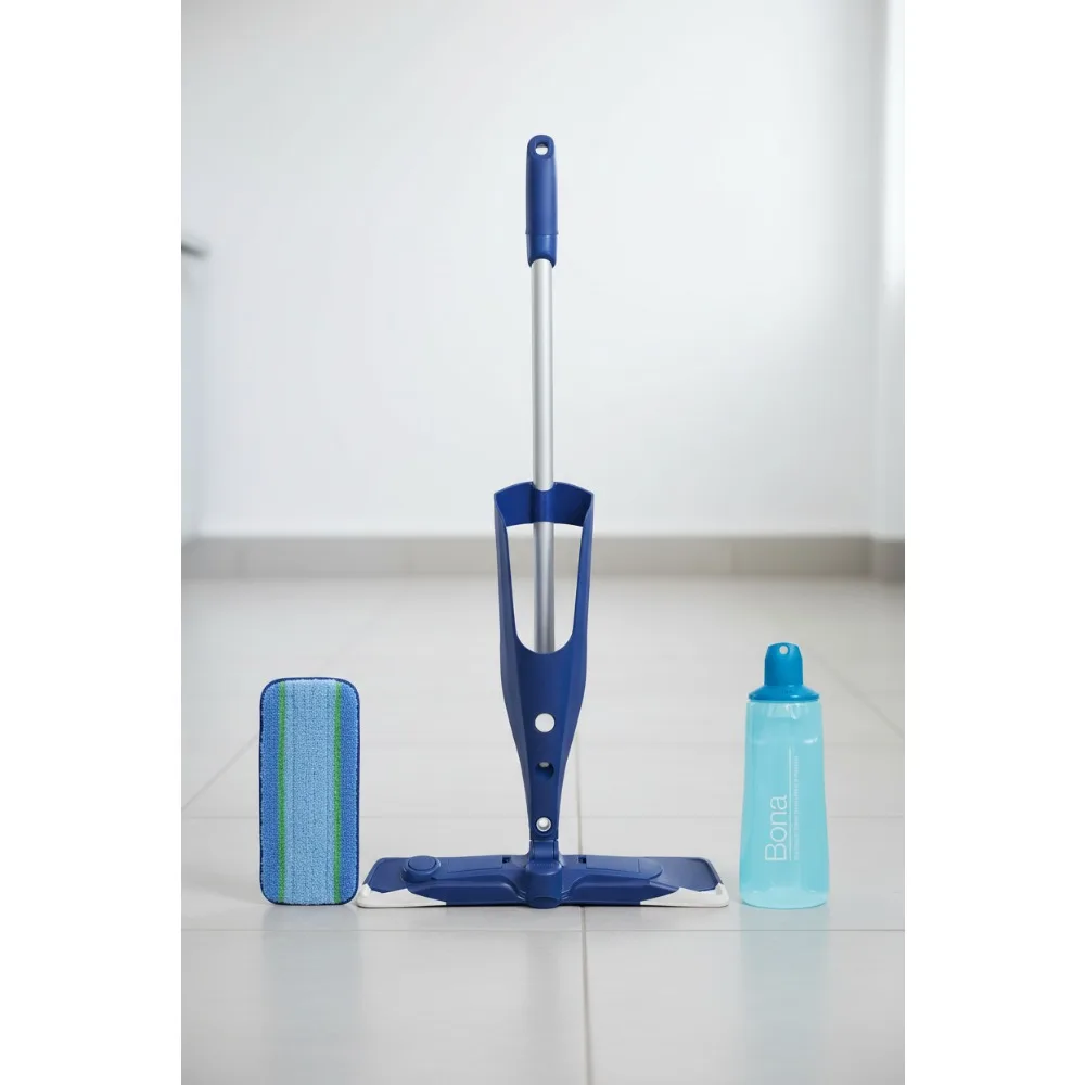 

Premium Vibrating Spray Mop for Hardwood Floors - Quick Clean with Microfiber Pads & Eco Solution