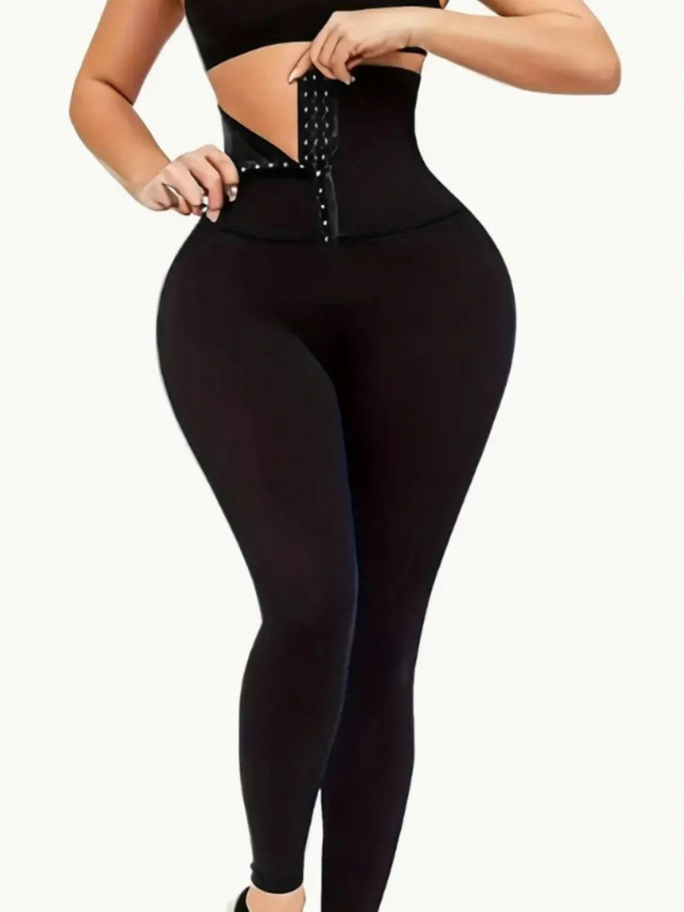 جديد الأوروبية والأمريكية زر أسفل باربي بانت عالية الخصر تشكيل الخصر تشديد اللياقة البدنية التخسيس التجفيف السريع الورك lifti #5