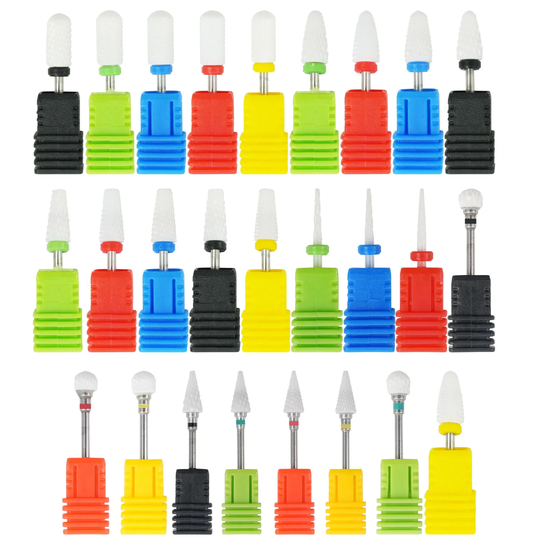 1Pcs Dental Ceramic Drill Bits Machine Nail Cutter Nail File Manicure Carbide Nail Art Drill Bit & Dental Burs Tools