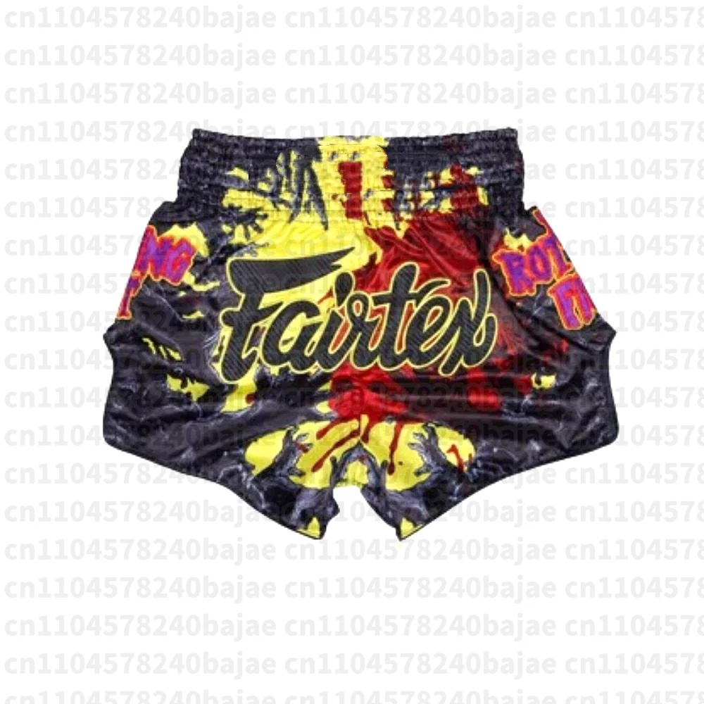 Thai-Boxshorts für Erwachsene, Männer und Frauen, sowie für Kinder – Boxtrainings- und Muay-Thai-Kampfshorts. – Detail 4