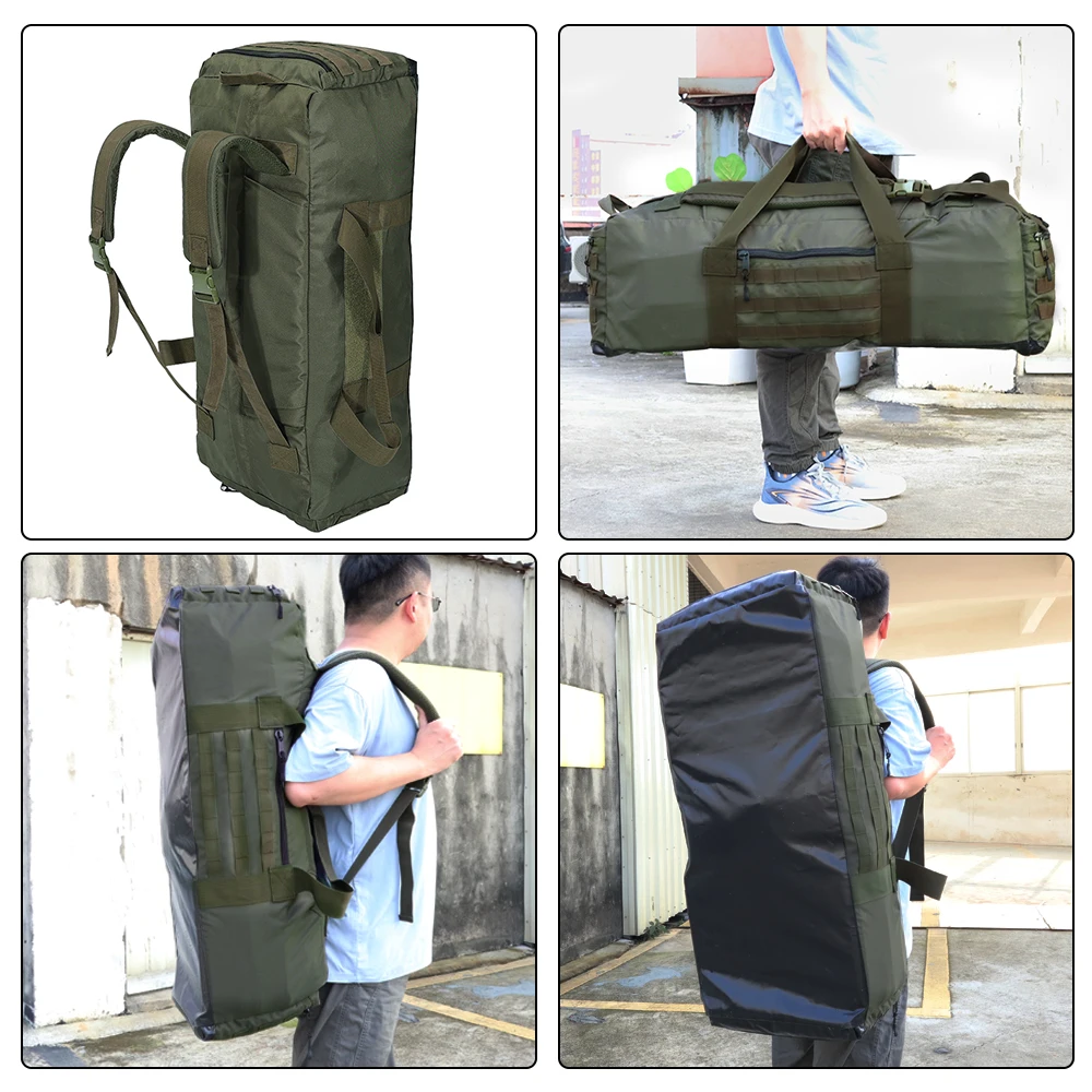 SINAIRSOFT Tactical 80L Large Capacity Backpack Hunting Gear Training Sports Fitness Travelling Handbag Mobile Shoulder Bag