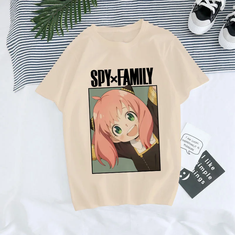 Japanese Anime Spy X Family Anya Forger Graphic Print T Shirt Streetwear Men Women Fashion Short Sleeve Unisex T Shirt Tops