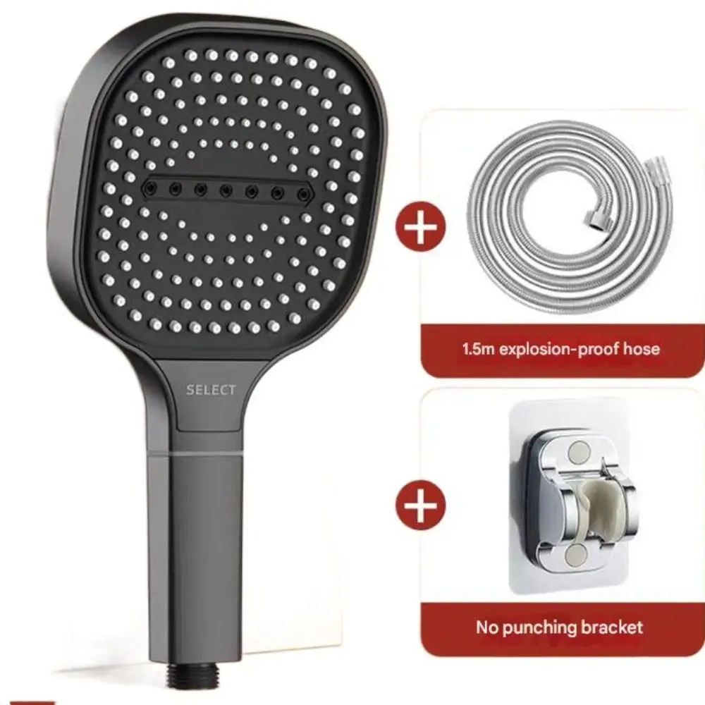 لوحة كبيرة رأس دش يدوي ارتفاع ضغط تدفق كبير هطول الأمطار اكسسوارات الحمام 3 طرق مع استبدال فلتر دش