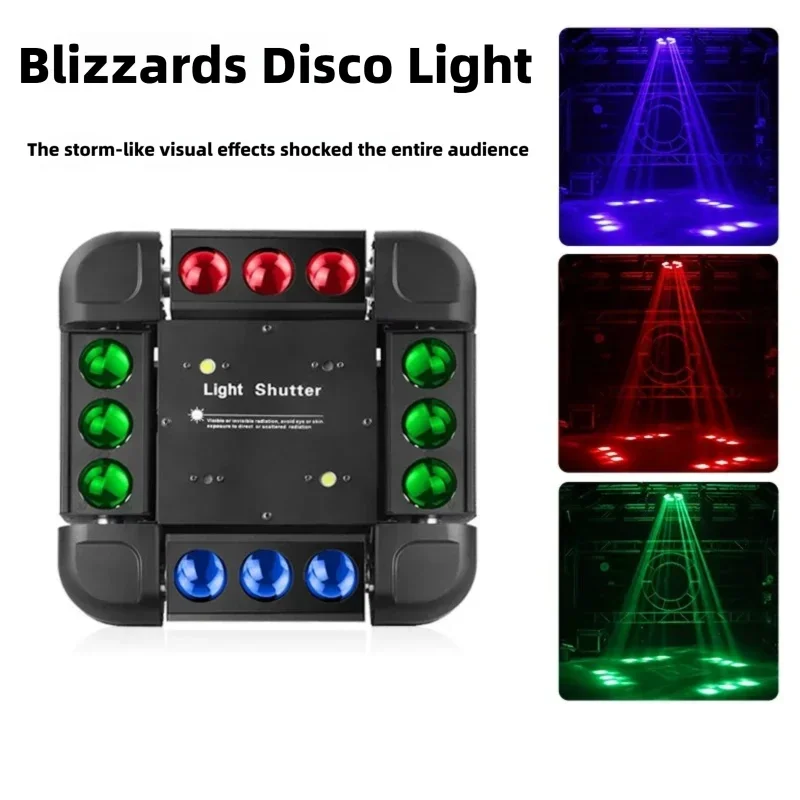 

Blizzard Strobe Light For Parties Beam Moving Head Laser Lighting Stage DJ Lights Professional For Party Bar Nightclub Concert