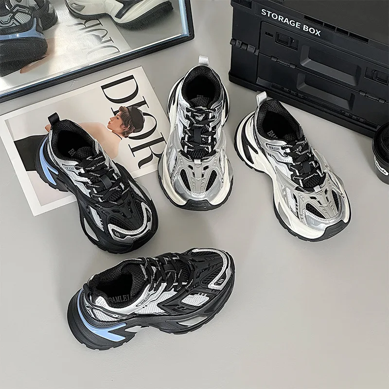 

Daddy Shoes новые летние повседневные кроссовки на платформе в стиле ретро, модные кроссовки для бега