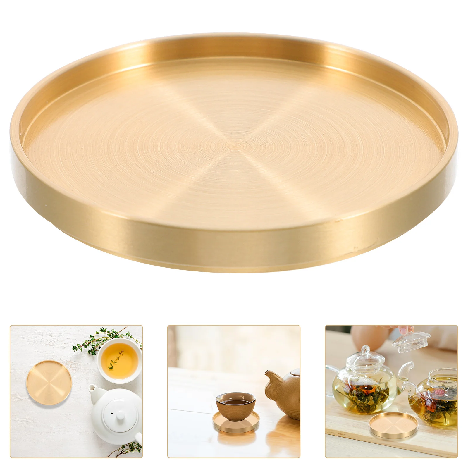 

Brass Coaster Tea Accessories Non-Slip Pad Elegant Design Suitable for Various Cups Enhance Tea Drinking Experience Home Decor