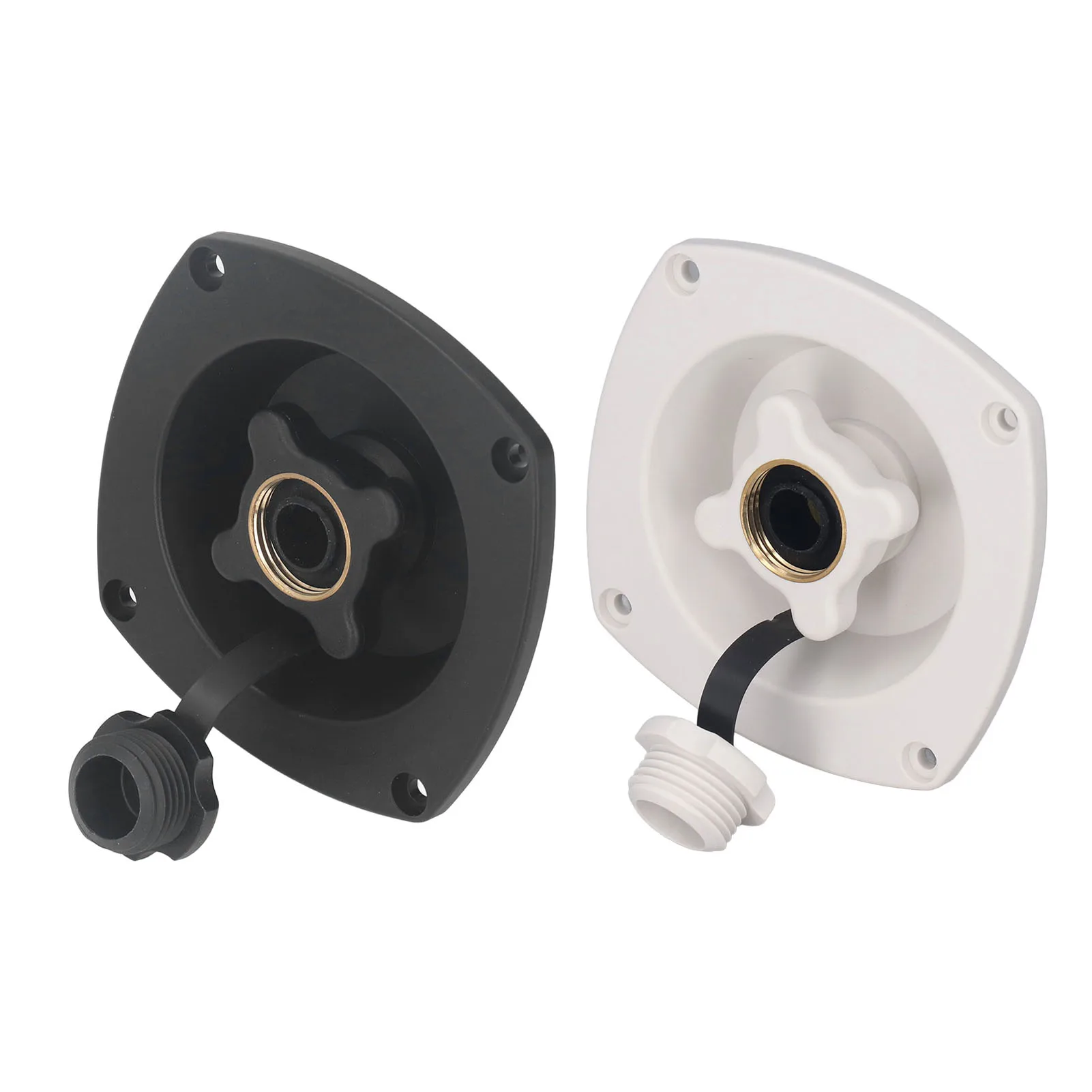 RV Wall Mount Water Inlet for Camper, Leakproof Fill Entry, ampla aplicação com conector rápido, ABS Saving Space, City RV