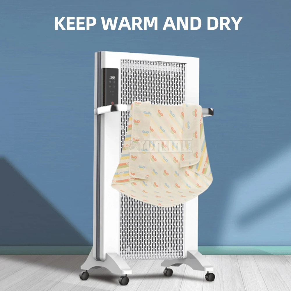 การพาความร้อนในครัวเรือนพื้นที่ขนาดใหญ่เครื่องทําความร้อนไฟฟ้า Graphene เครื่องทําความร้อนแนวตั้งประหยัดพลังงาน WARM Air Blower