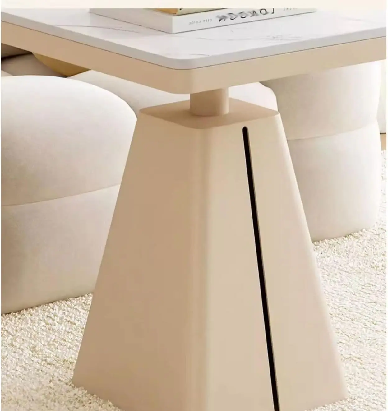 Mesas laterais para quarto, Rock Plate Sofa Side Table, Bedside Sideboard, Small Coffee Table, Simples e Moderno, Living Room Square Table