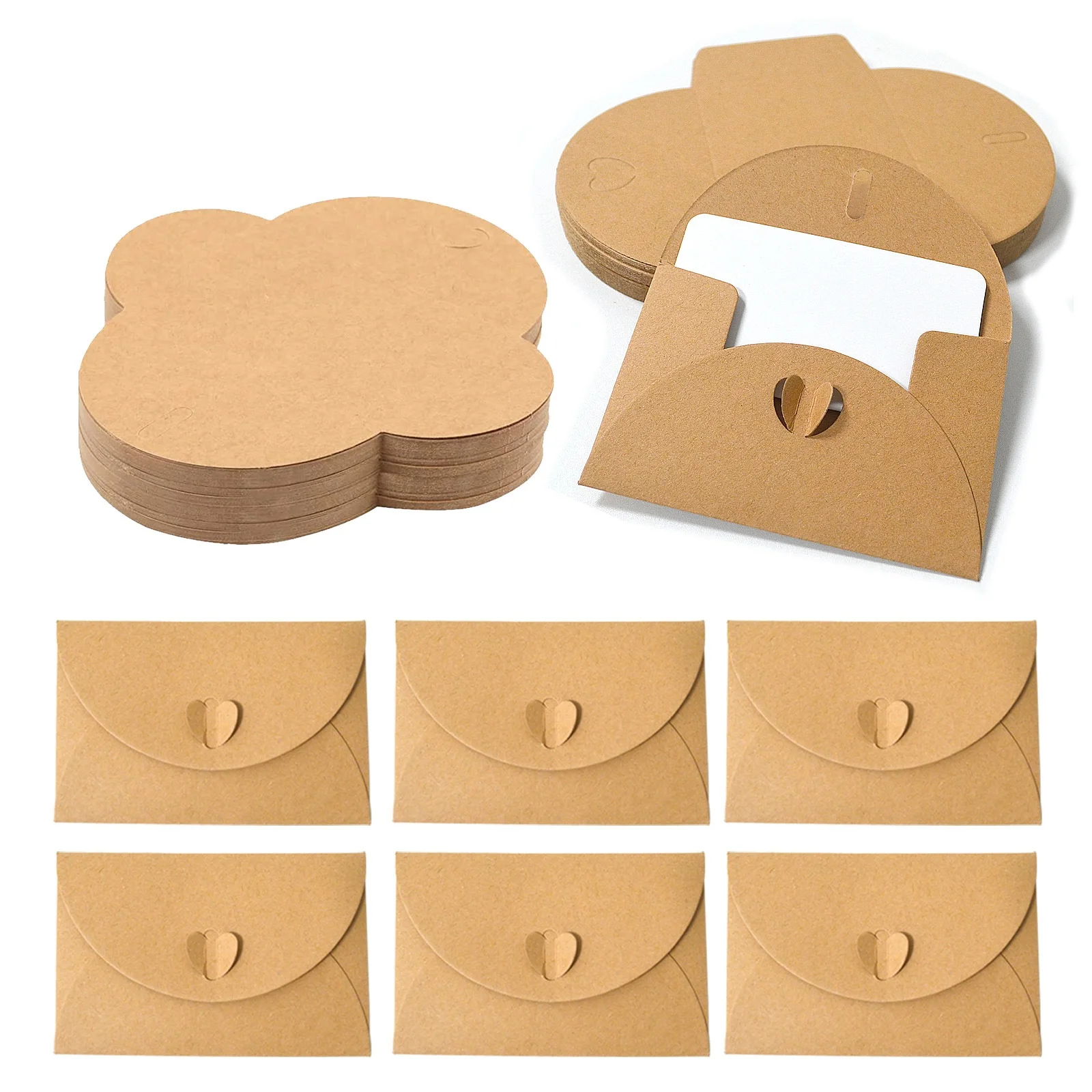 10/30/50 Sets, Liebesbriefenumschläge aus Pappe, Kunst, Romantik, Kreativität, Festival, Geburtstag, Bankettumschläge