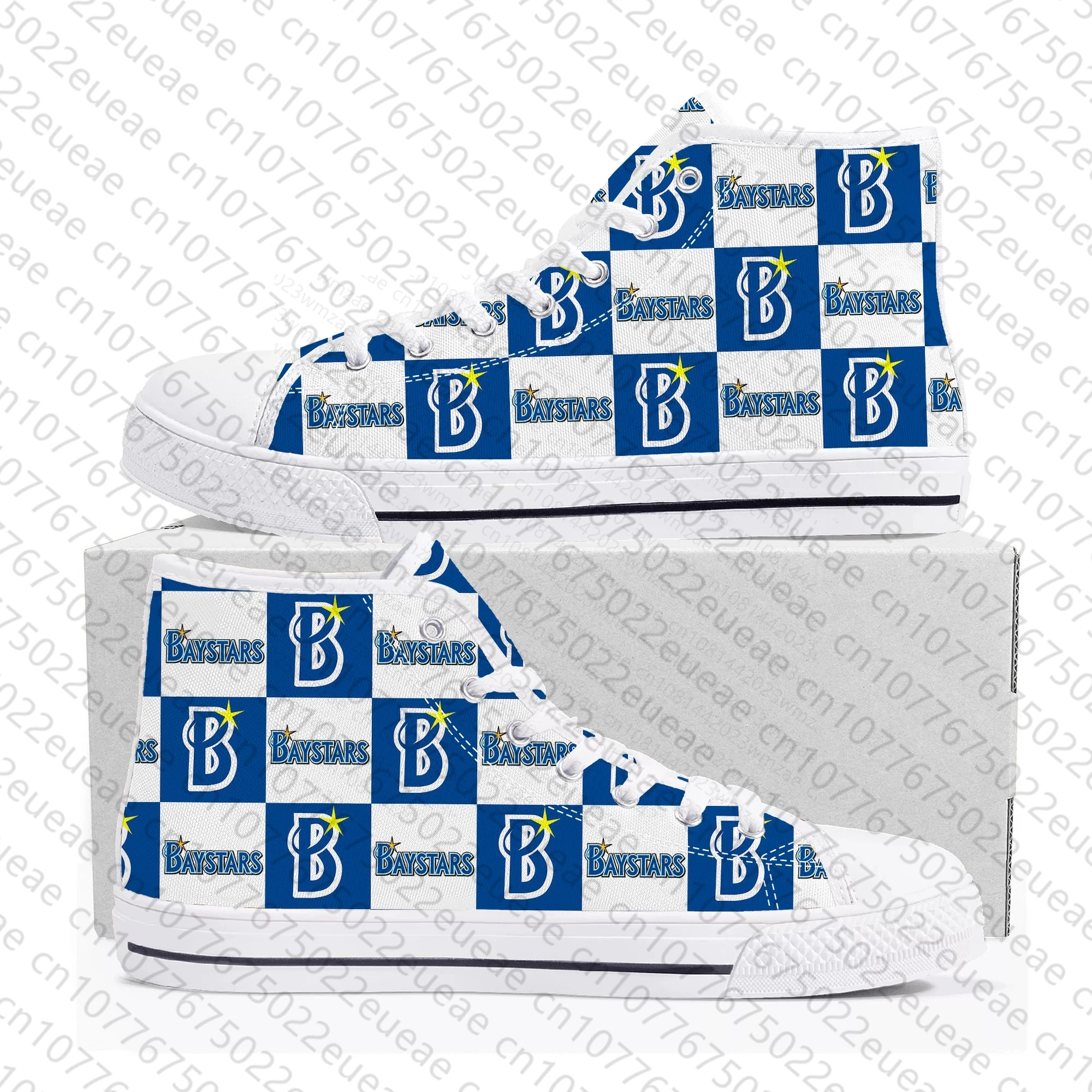 ベイスターズ Yokohama BayStars baseball High Top Sneakers Mens Womens Teenager Canvas High Quality Sneaker Casual Custom Made Shoes