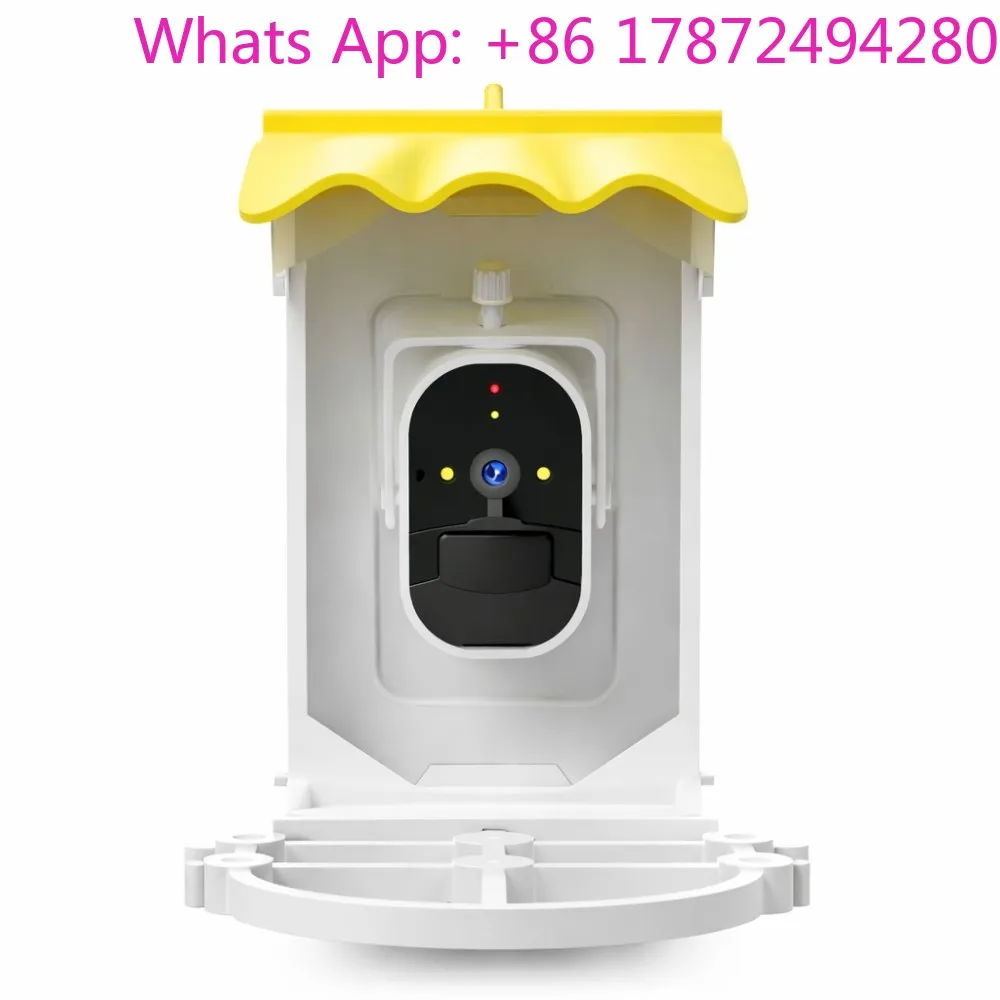Smart bird feeder WiFi outdoor bird feeder with  and solar panel for backyard