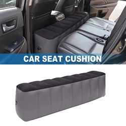 UXCELL Car Air Inflation Mattress Comfortable Rear Seat Air Travel Bed Car Sleeping Mat for Napping Travel Black Gray