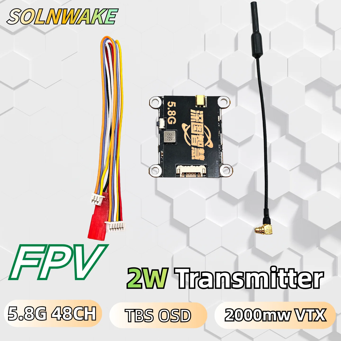 

Range 5.8G 2W FPV Wireless Transmitter Built-in Microphone Over 20Km and 2.1mm CMOS 1200TVL fpv camera for RC Playing Dron