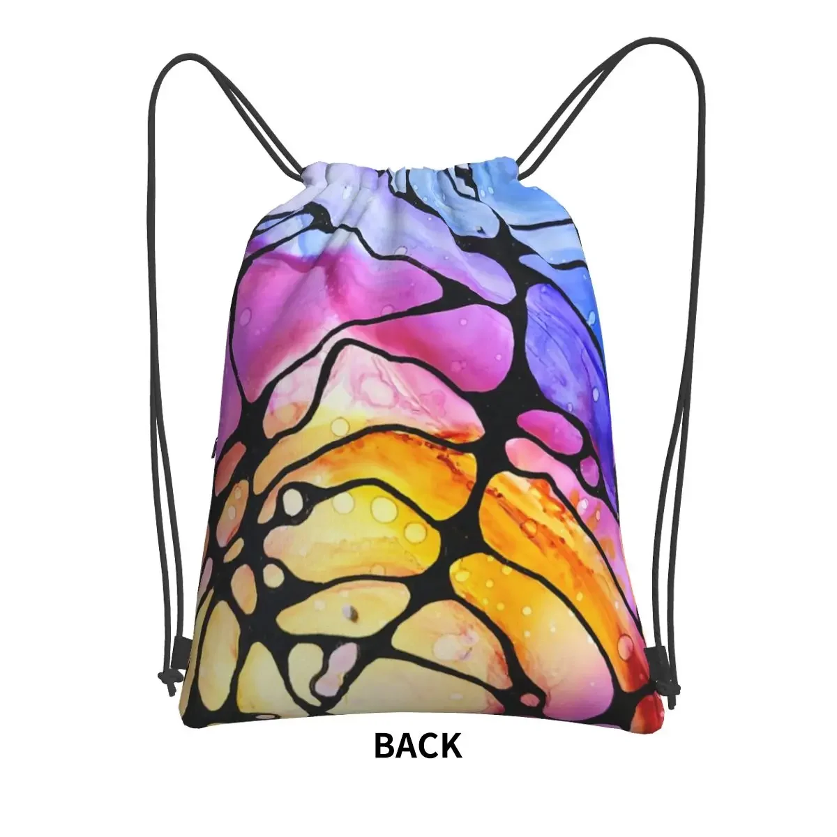 Caught Up In A Web Portable Backpack Drawstring Bag Multi-function Drawstring Bundle Pocket Book Bags For Travel Sport Man Woman