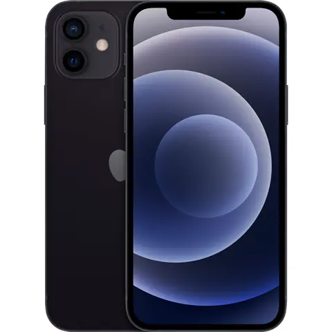 Apple iPhone 12 64GB A2172 6.1" 5G Fully Unlocked Black (Certified Refurbished)