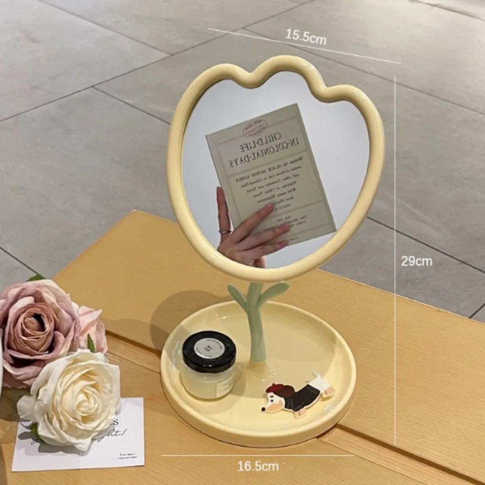 New Tulip Desktop Makeup Mirror High-definition Detachable Dressing Mirror Versatile Table Mirror Gift