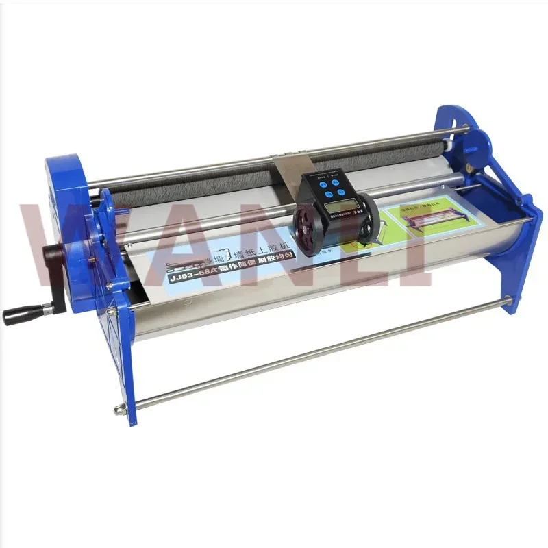 JJ53-68A Hand-Cranked Wallpaper Gluing Machine 53 Cm Wallpaper Gluing Machine Solid Glue Gluing Sizing Machine