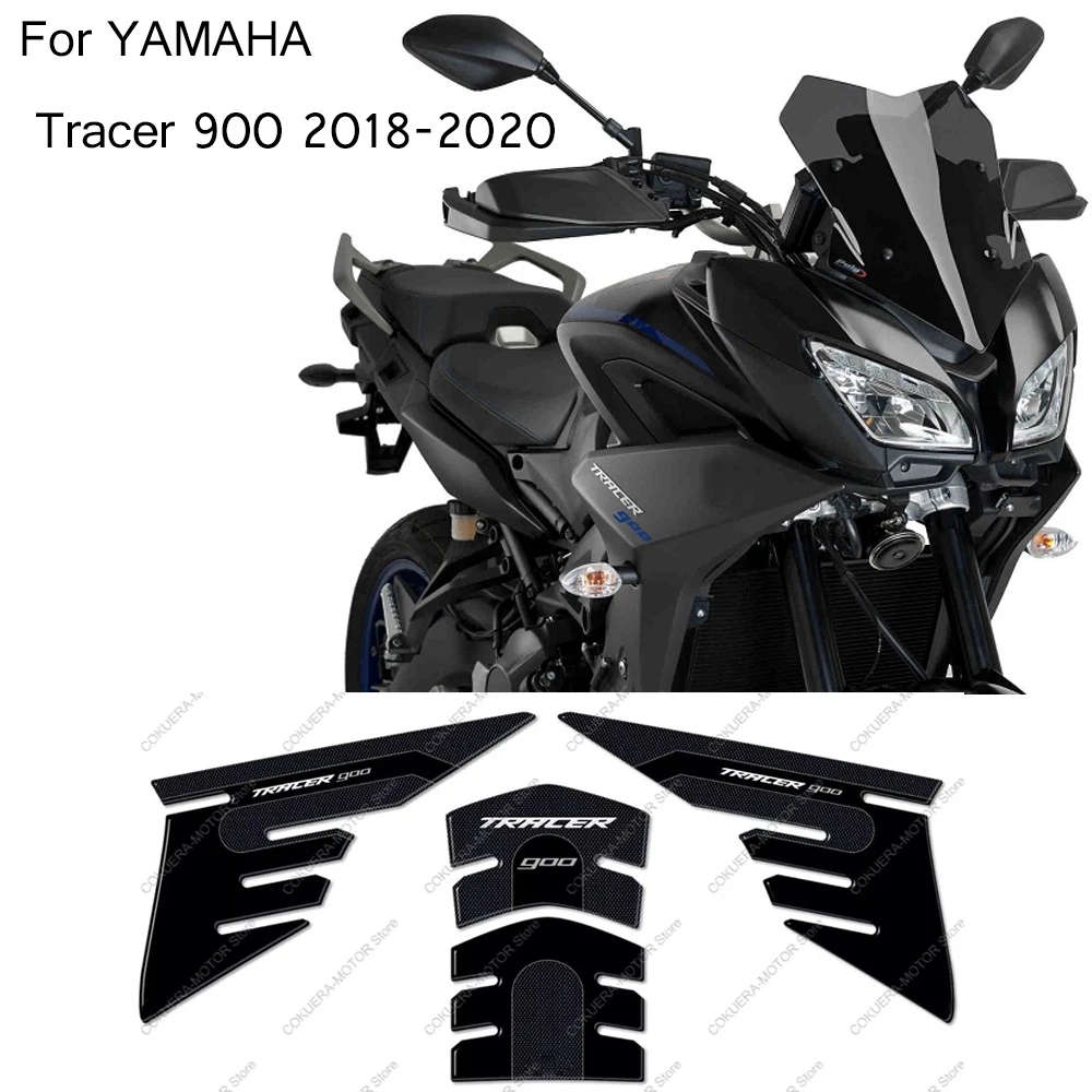 

For YAMAHA Tracer 900 2018-2020 Motorcycle Tank Pad Anti Scratch Protective Sticker 3D Epoxy Resin Protective Sticker