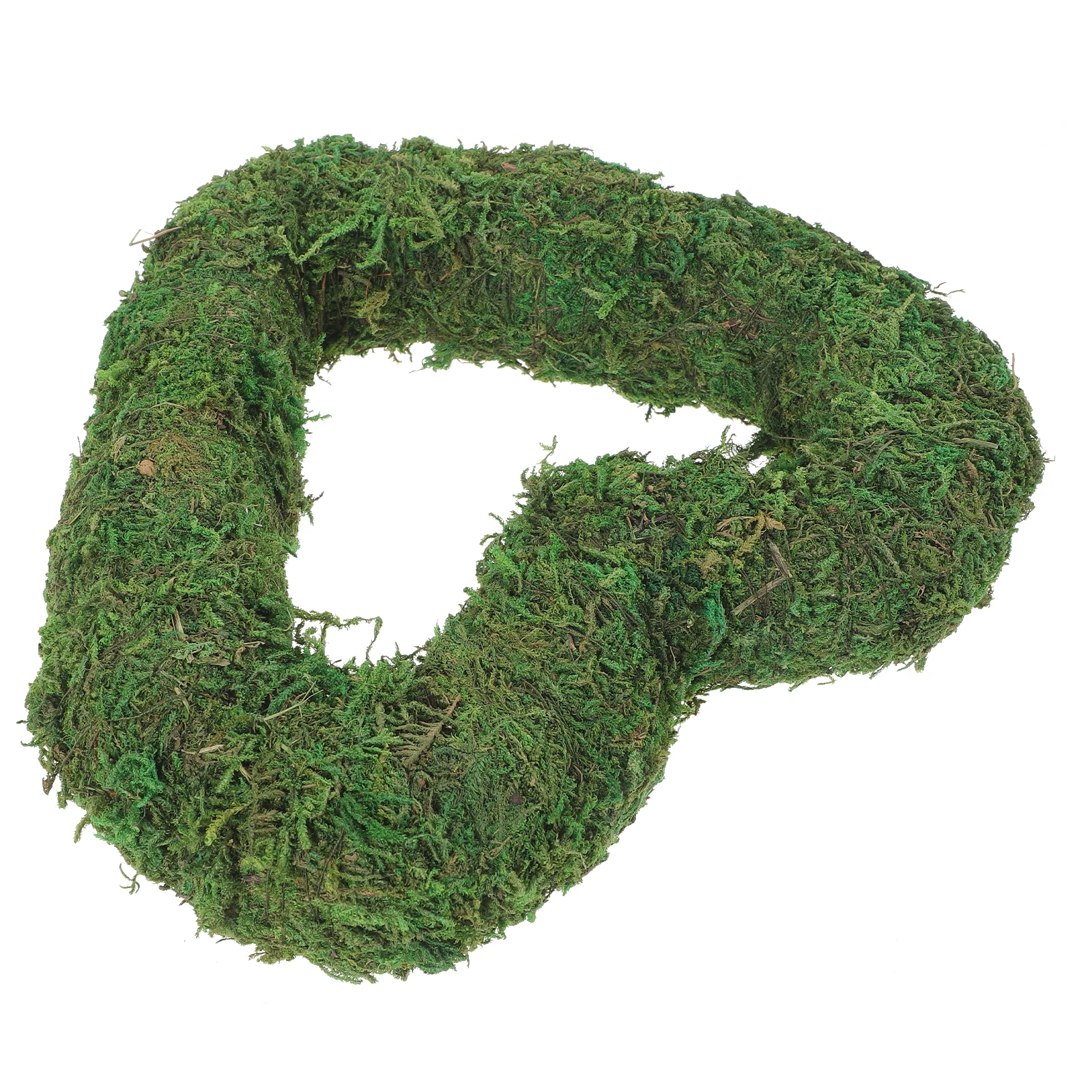 

Heart Shaped Artificial Moss Flocking Material Rustic Home Decor For Indoor Outdoor Diy Wreath Moss Circle Wreath Diy