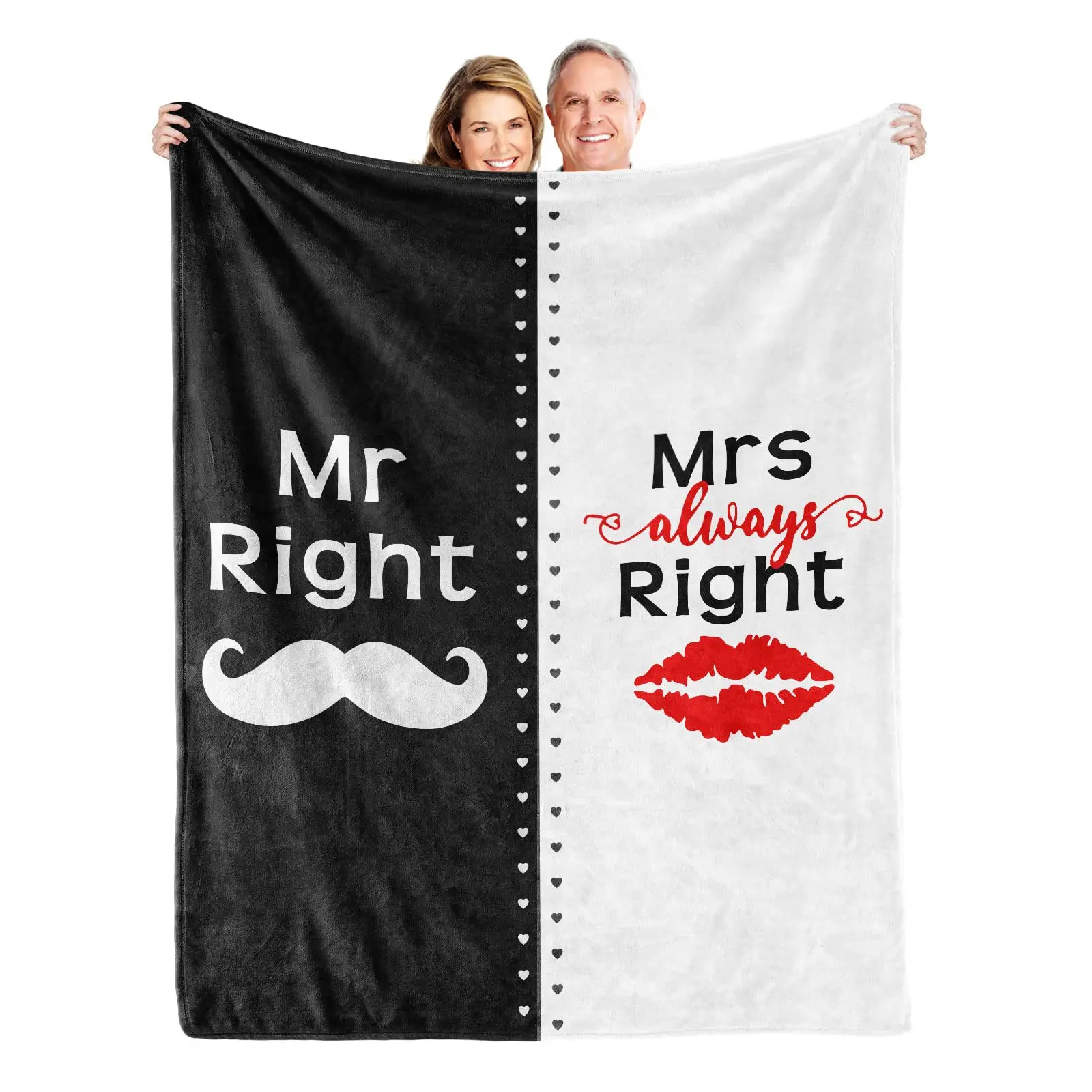 Color-matched couple Printed Blanket for Sofa Bed Travel Camping Living Room Office Conditioning Blanket for All Seasons Gifts
