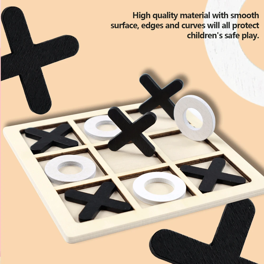 Set De 12 Juegos De Tres En Raya De Madera | Tableros De 10x10 Cm En 4 Colores | Ideal Para Niños Y Adultos