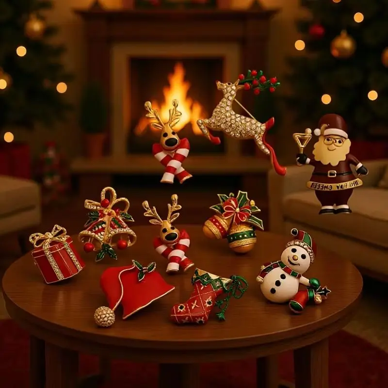 Christmas Brooches …