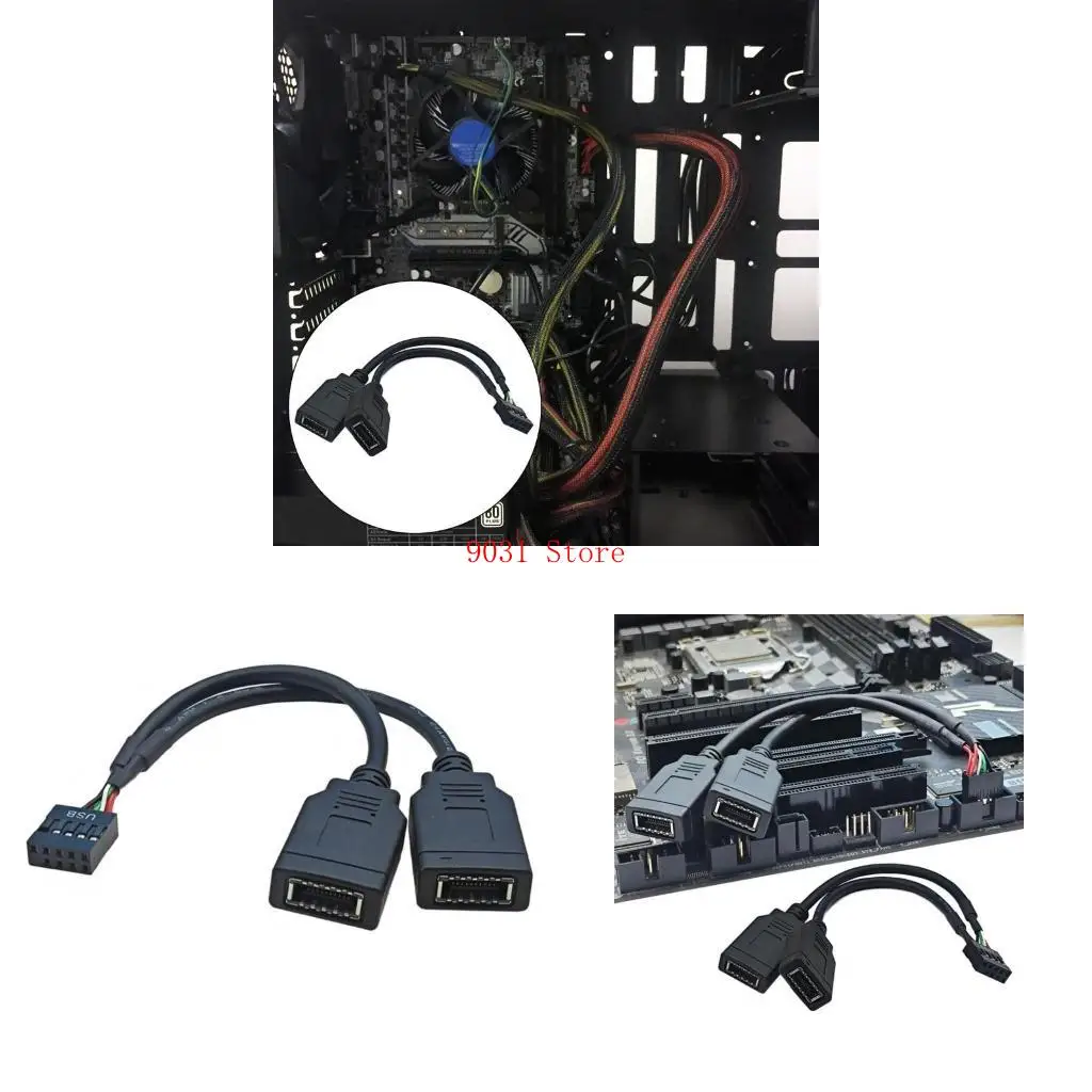 

Double Type E Connectors USB2.0 9Pin To Double Type E Cable 15cm/5.91inch