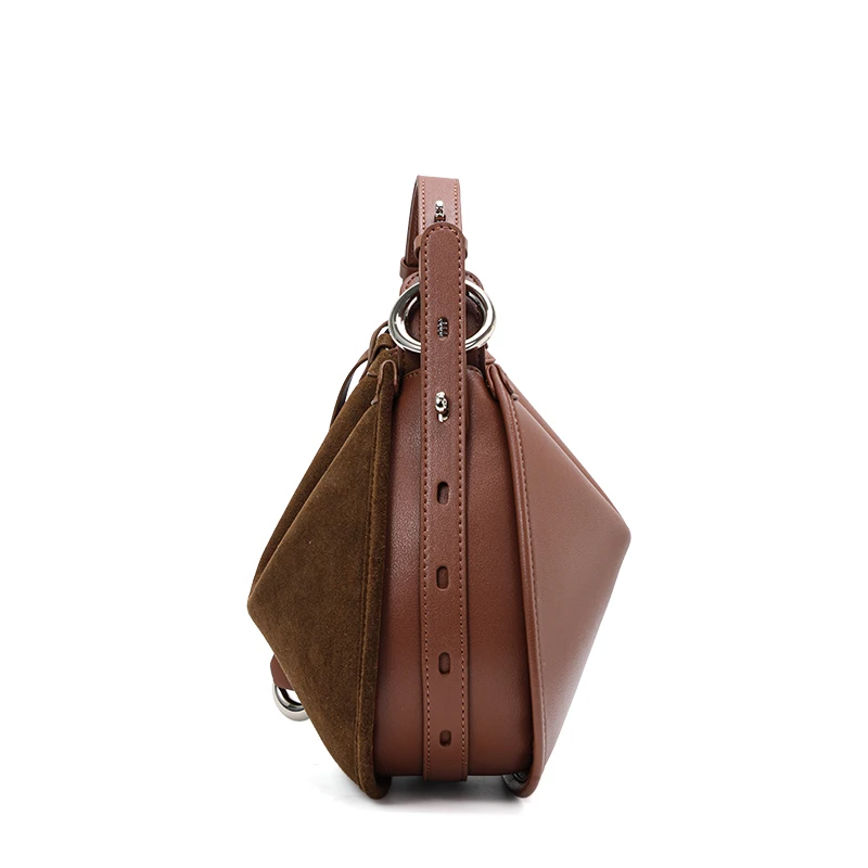 New Spring and Summer Style Frosted Leather Advanced Sense Crescent Shoulder Bag, Fashionable Retro Minimalist Crossbody - view 4