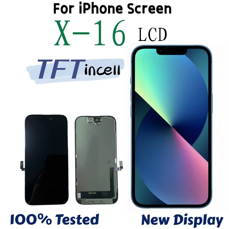 Nueva pantalla para iphone Xs 11 12 13 14 15 16 Pro max TFT incell Display 12 13 mini pantalla táctil 14 15 Plus X 16E reemplazo LCD