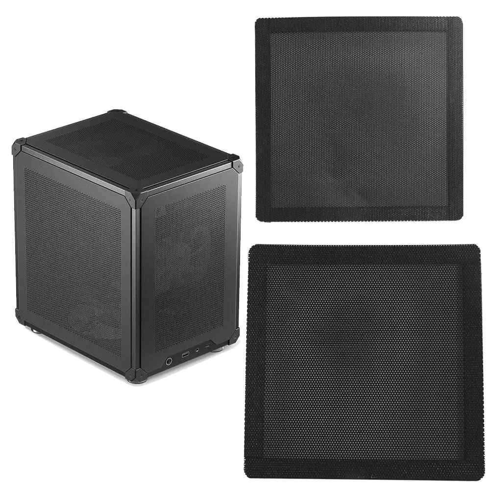 Practical Magnetic Computer Case Horn Net Dust Filter Mesh Computer Guard Cover PC Case Cooling Fan