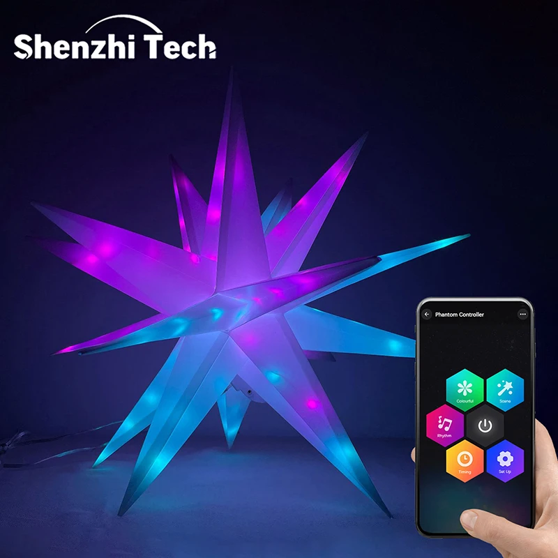 Smart LED RGB Star Light, Bluetooth APP Control USB Music Night Lamp Magic Color Point Decorative for Party Halloween,Christmas