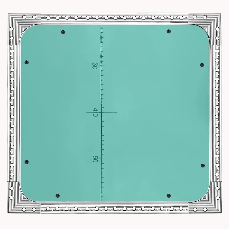 

Arc hidden gypsum board maintenance mouth pipe water divider