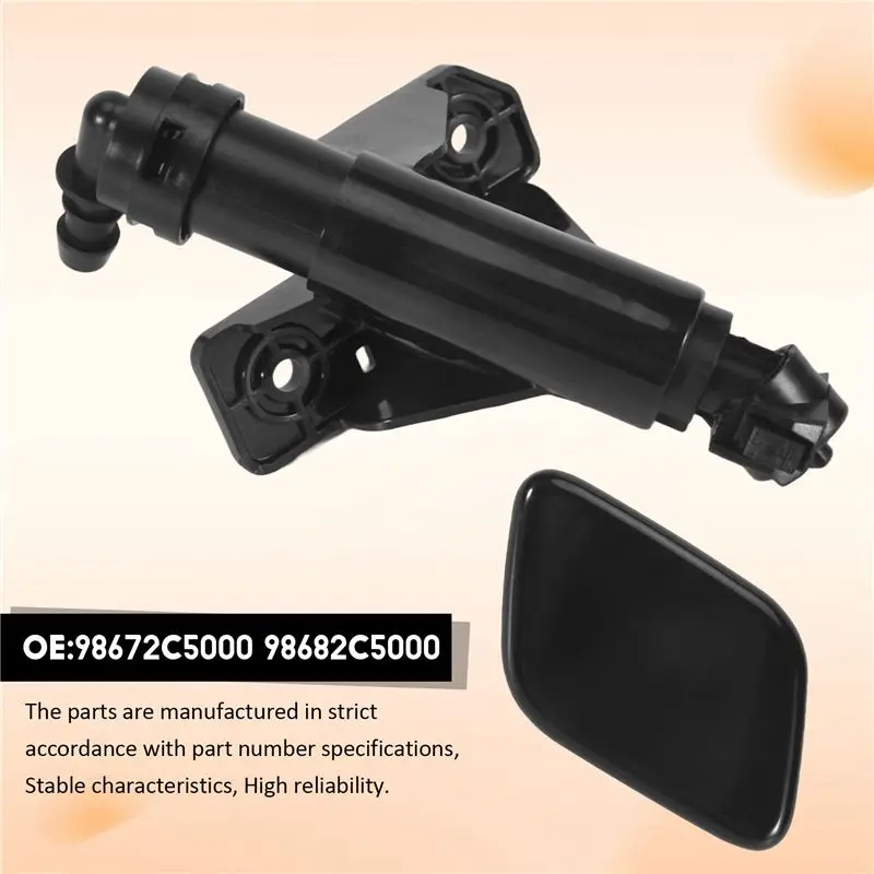 

AEA6-Headlight Washer Nozzle Head Light Lamp Cleaning Spray Pump+ Cover Cap For KIA Sorento UM 2015 -2018