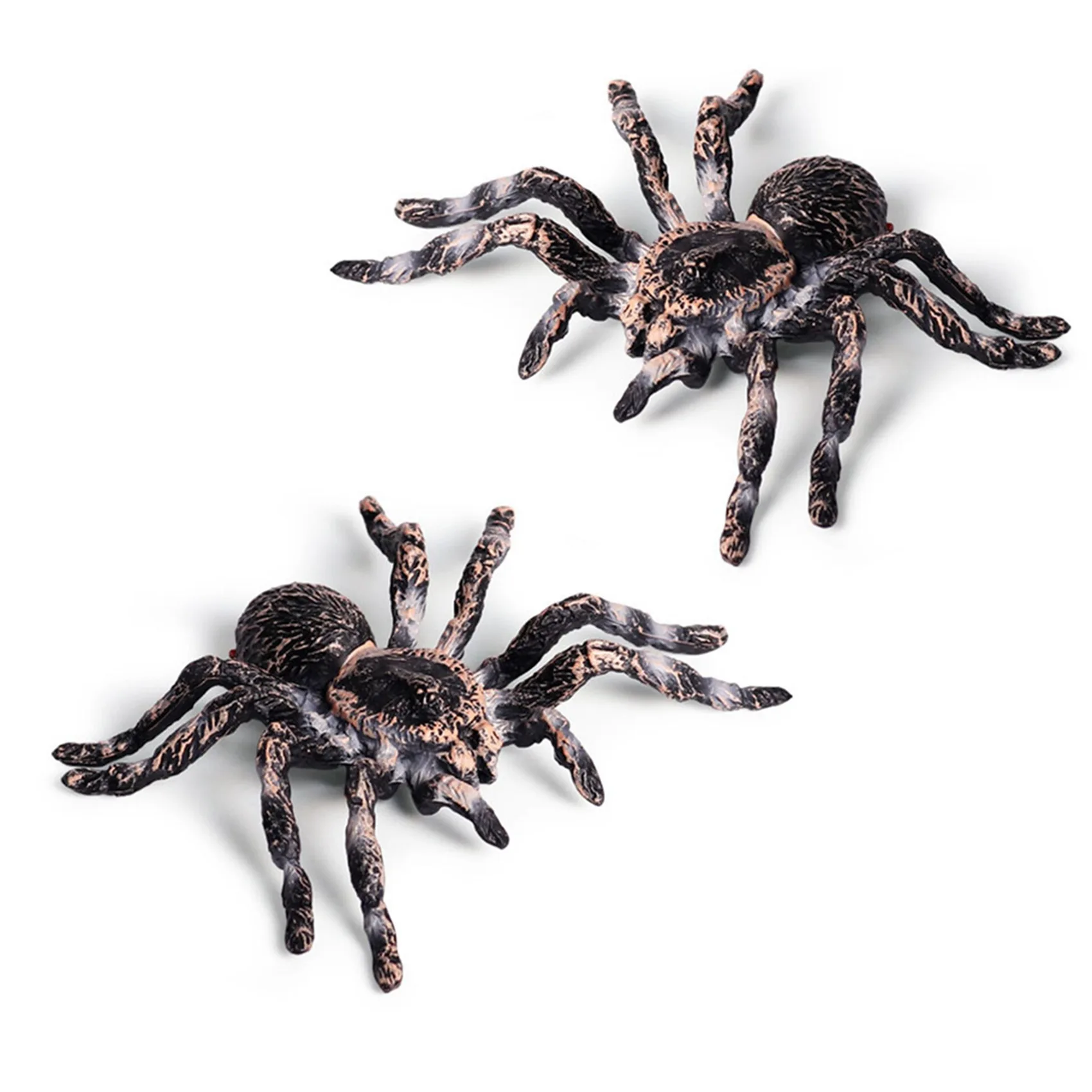 

WOWFU-6Pcs 9.5Cm Large Fake Realistic Spider Insect Model Fun Halloween Scary Prop