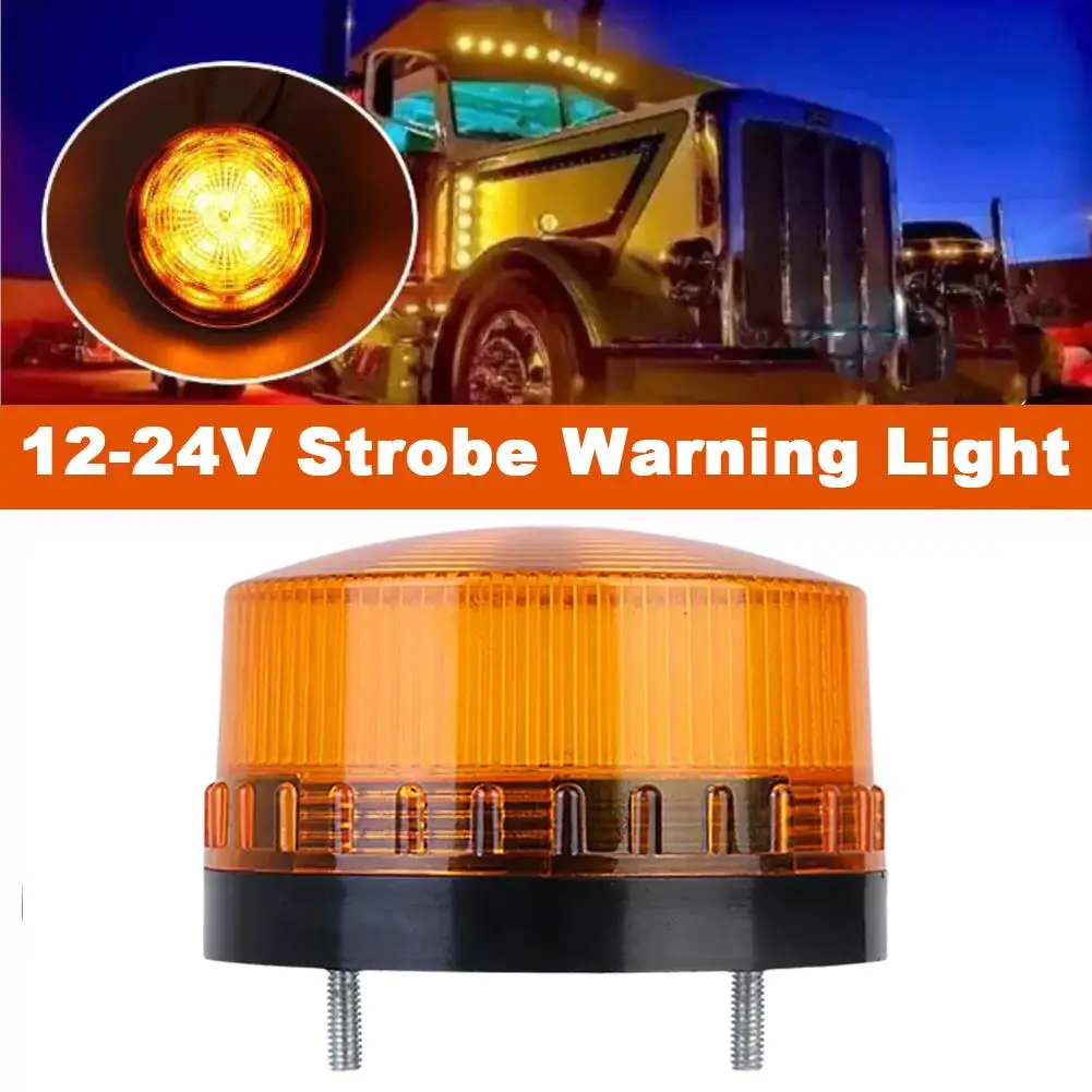 

12V LED Anti-theft Alarm Signal Lamp 120mA High Brightness Mutil Flashing Color Light Strobe Light Warning Universal Road L O2Y2