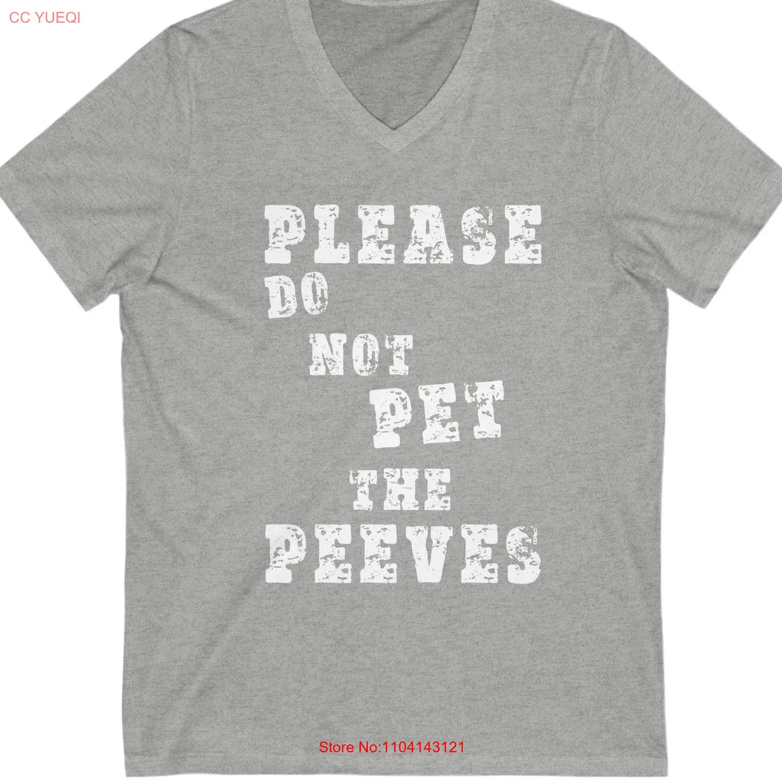 for her T Shirt Fashion ShirtPlease Do Not Pet the Peeves Black Crew Neck tee hipster shirts long or short sleeves