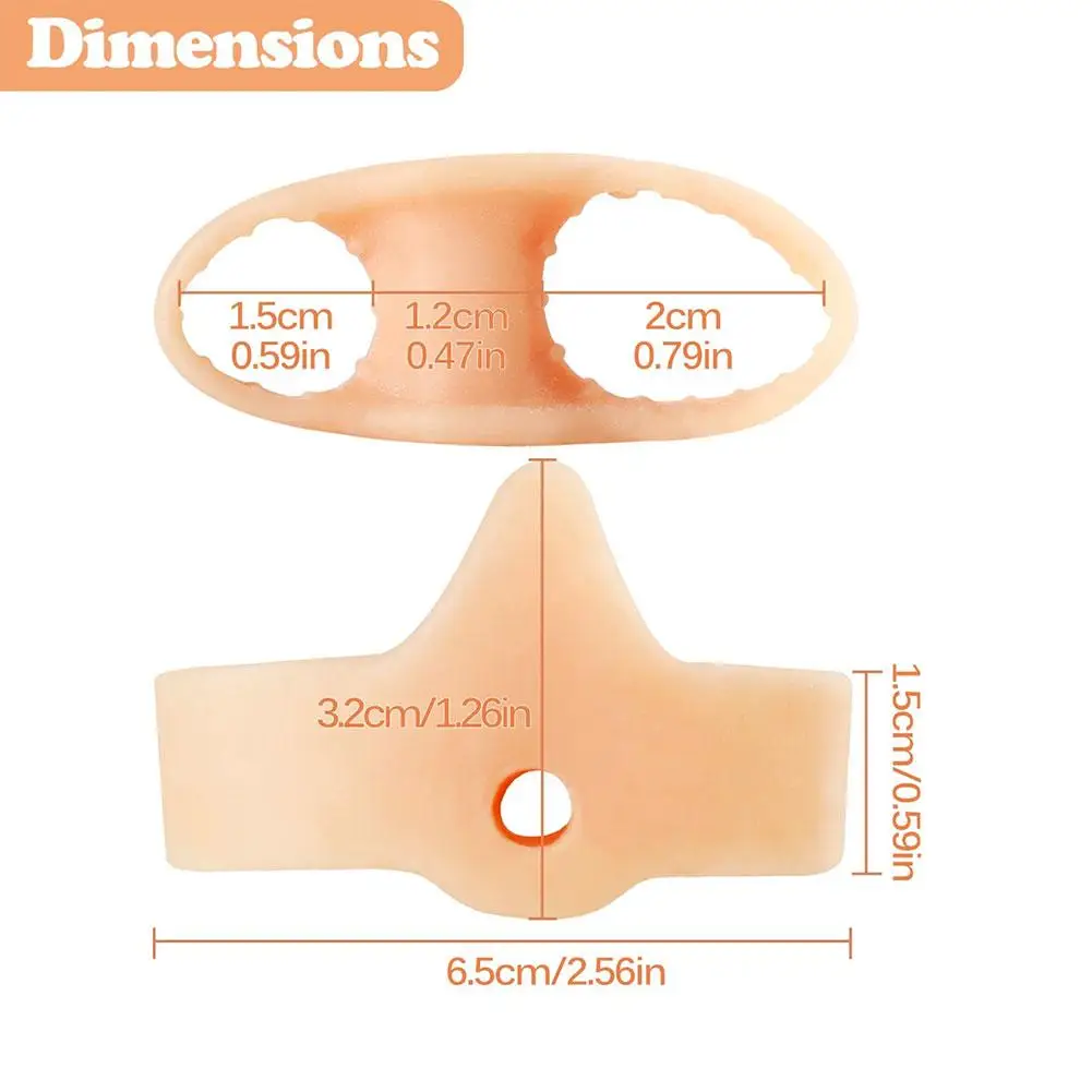 1 пара разделителей пальцев для коррекции большого пальца стопы, прокладок для пальцев стопы, гель для защиты бурсита стопы, облегчения боли в ногах, мозолей и мозолей