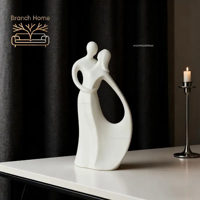 Simple Embrace Couple Figurines Creative Personalized Nordic Modern Figurines Decoration Crafts Piccola Decorazione YS40CC