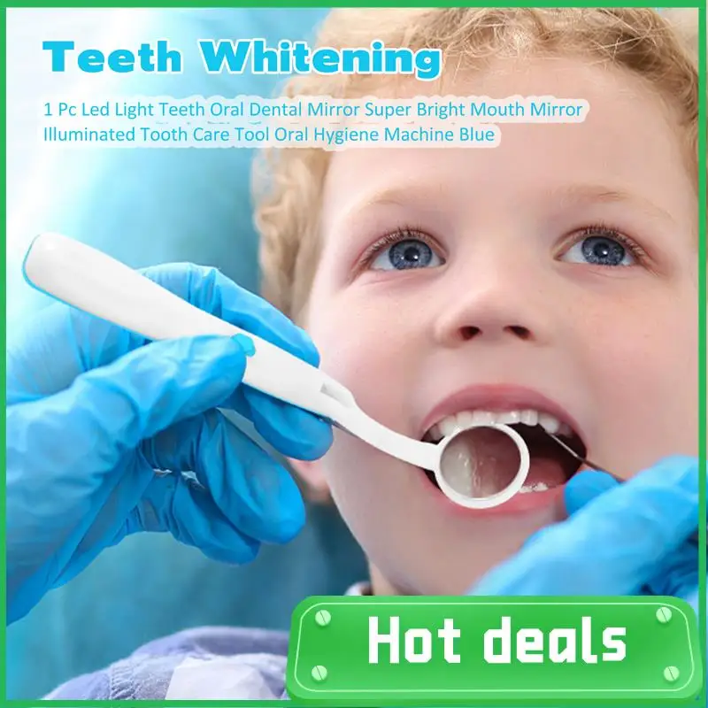 A18Z-1 Pc Led Light Teeth Oral  Mirror Super Bright Mouth Mirror Illuminated Tooth Care Tool Oral Hygiene Machine