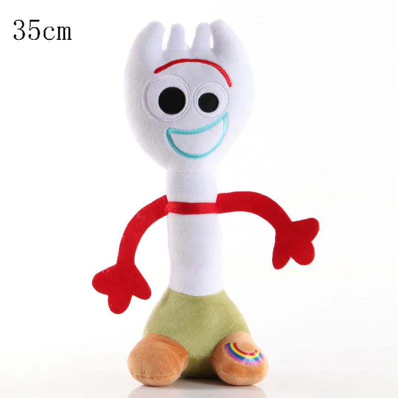 Disney Toy Story 4 Forky Plüschpuppe Cartoon Woody Forky Plüschtiere Kawaii Anime Gefüllte Puppe Schlüsselanhänger Geburtstagsgeschenk für Jungen
