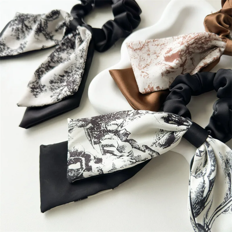 Neue Chinesische Stil Kaninchen Ohr Stirnband Hohe Elastizität Geflochtene Haar Zubehör Pferdeschwanz Kopfschmuck Mädchen Haar Accessoires Haar Krawatte – Detail 3