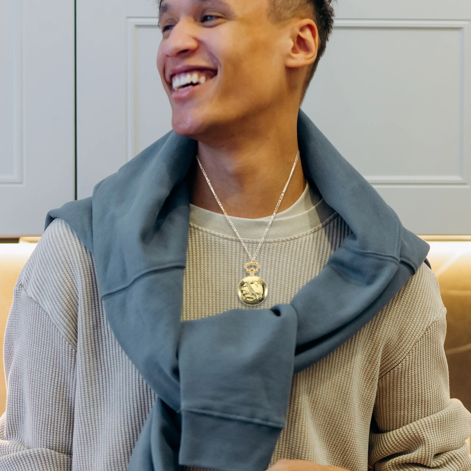 ساعة الجيب خمر الطلب الكبير غطاء الوجه علامات زودياك الصينية ساعة الجيب الميكانيكية نمط الرجعية لعيد ميلاد التخرج