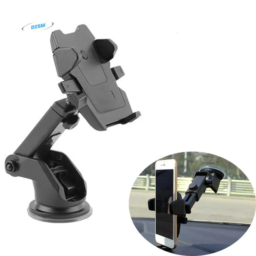 

Plastic Adjustable Universal Car Dashboard Stand Silicon Sucker 360 Rotate Windshield Mobile Mount Car Phone Holder