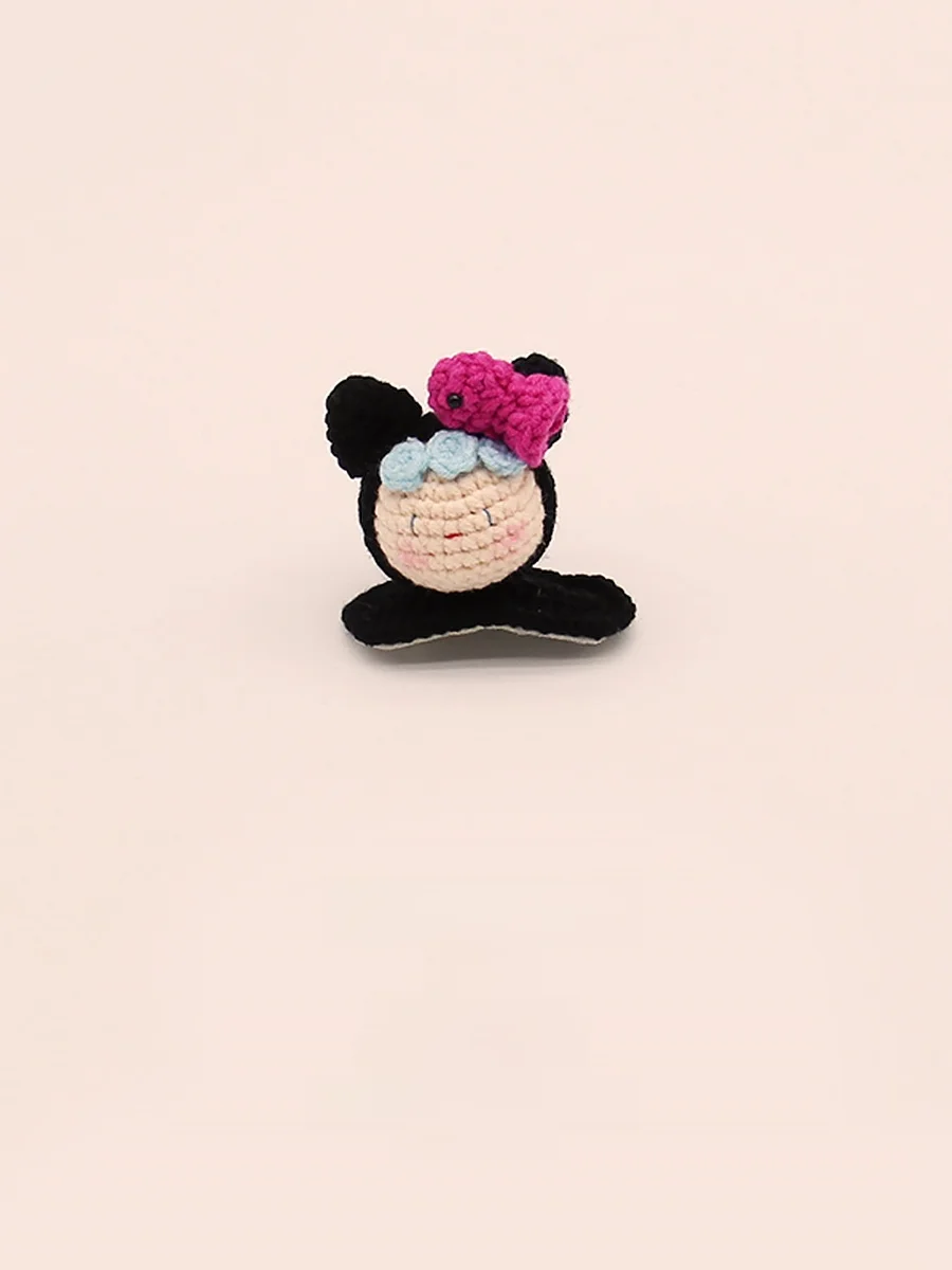 

Autumn New Knitted Hair Clip Rabbit Ear Hairband Fem Cute Cartoon BB Clip Original Design Faionable Hair Accories