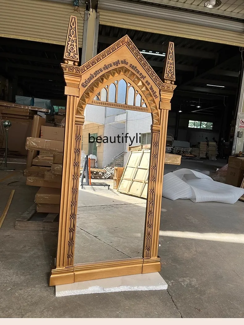 Full-length mirror wall-mounted handmade custom size Magic mirror Potter art floor-to-ceiling American full-length mirror