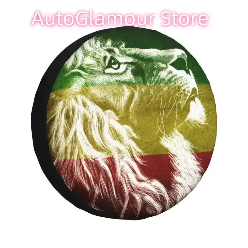 

King Of Judah Rasta Lion, чехол для запасного колеса для Pajero Wrangler, флаг Ямайки, Jeep RV SUV, кемпер, автомобильные аксессуары