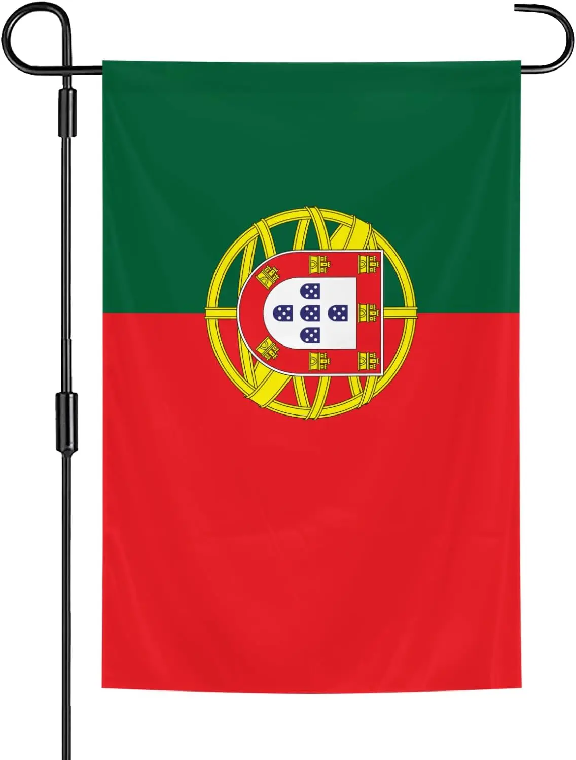 Portugal Flag 12 x 18 Inches Double Sided Polyester Vivid Color Portuguese National Garden Flags for Indoor and Outdoor Yard jjp